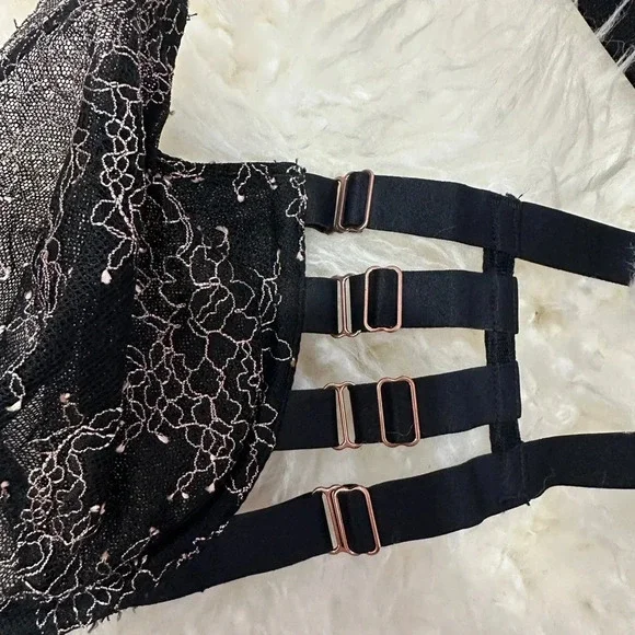 Victorias Secret | Sexy Strappy Underwire Unlined Demi Lace Bra | Size: 36DD - Picture 6 of 8